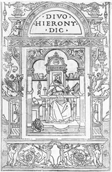 St. Hieronymus in seinem Studierzimmer